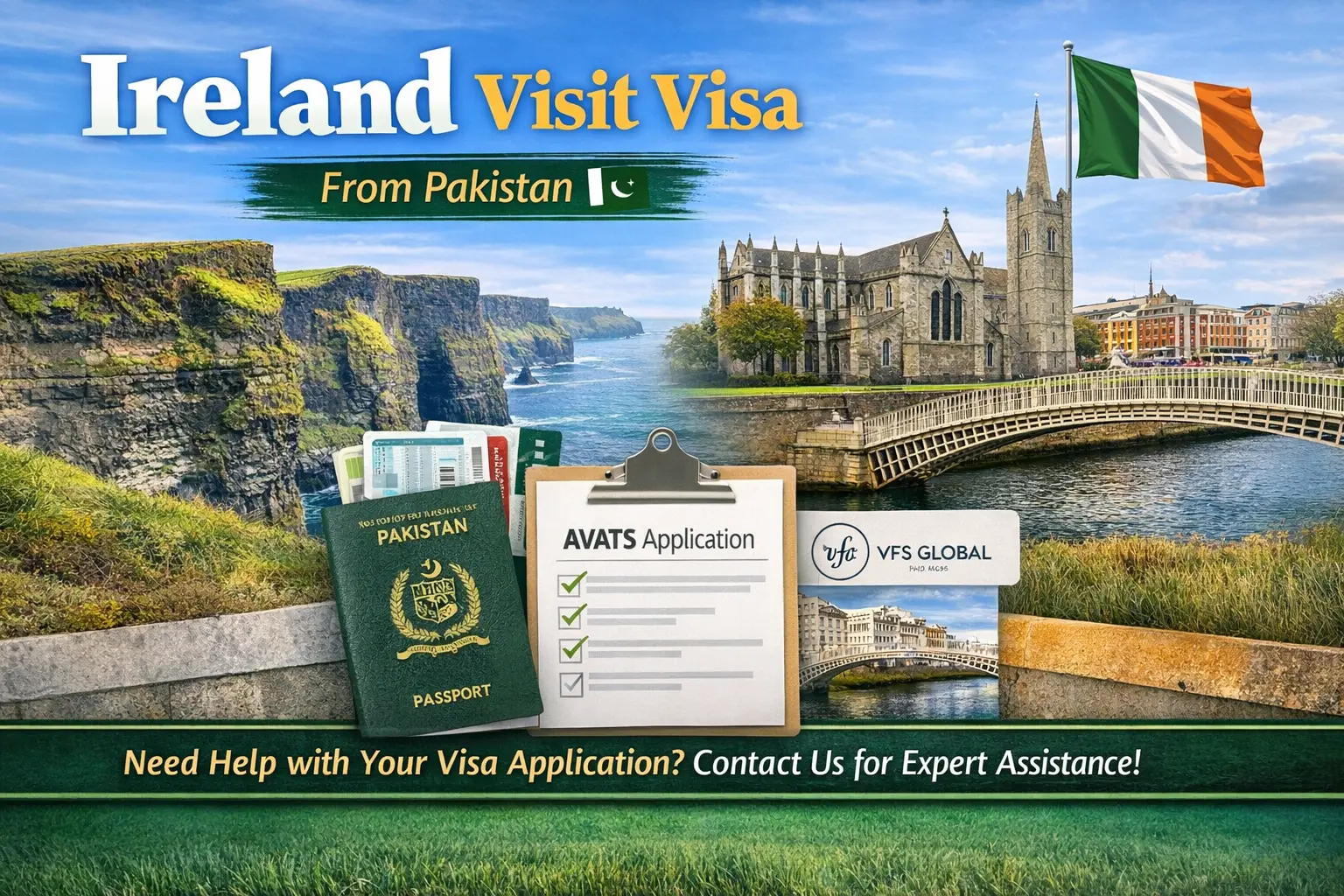 Ireland Visit Visa from Pakistan: Requirements, Fees & AVATS Guide