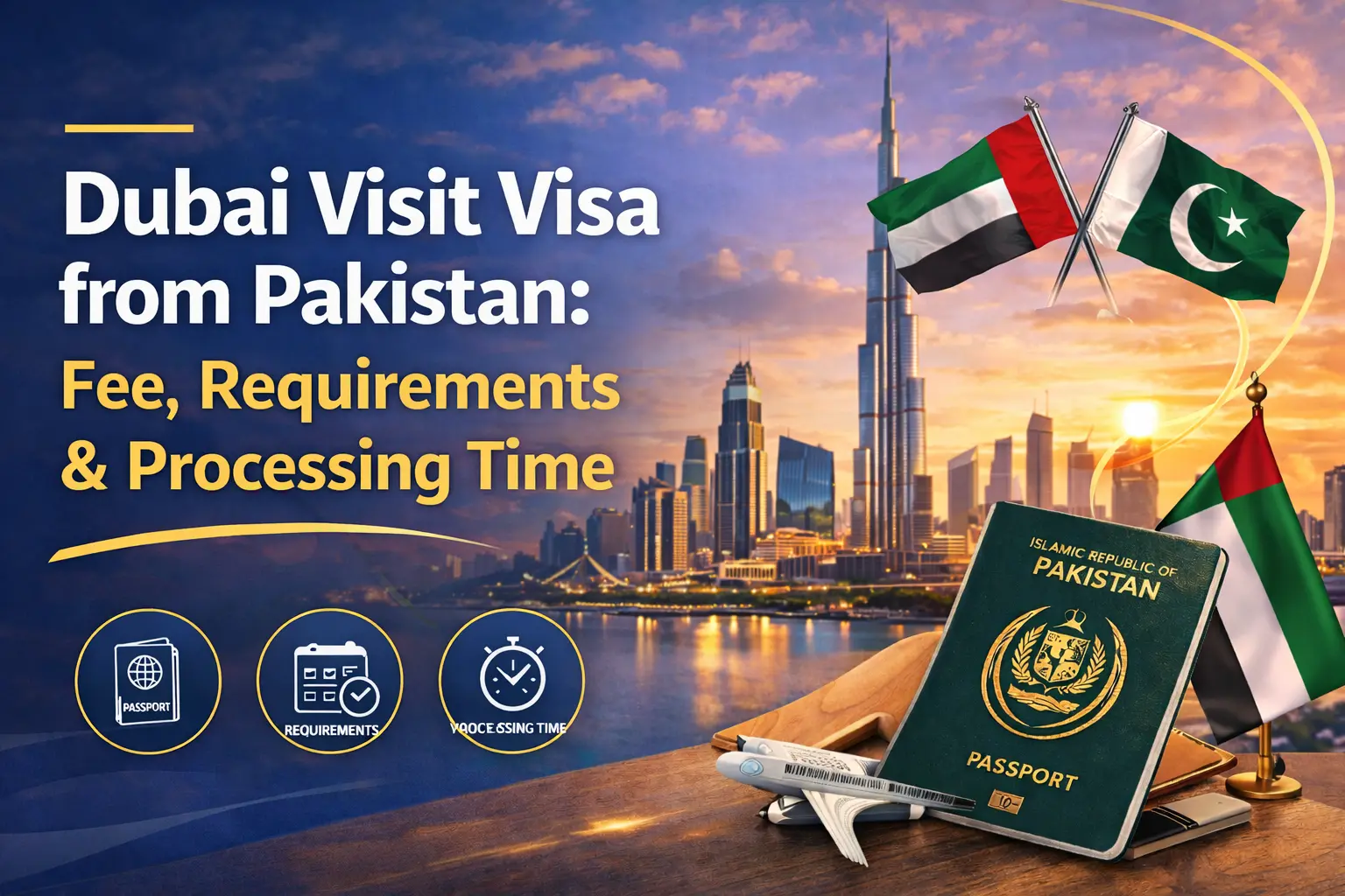 Dubai Visit Visa from Pakistan: Fees in PKR, Docs & Process