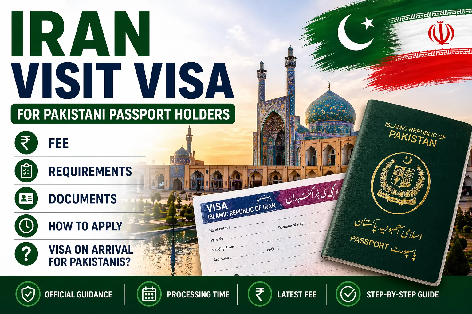 Iran Visit Visa for Pakistanis Fee, Requirements & How to Apply