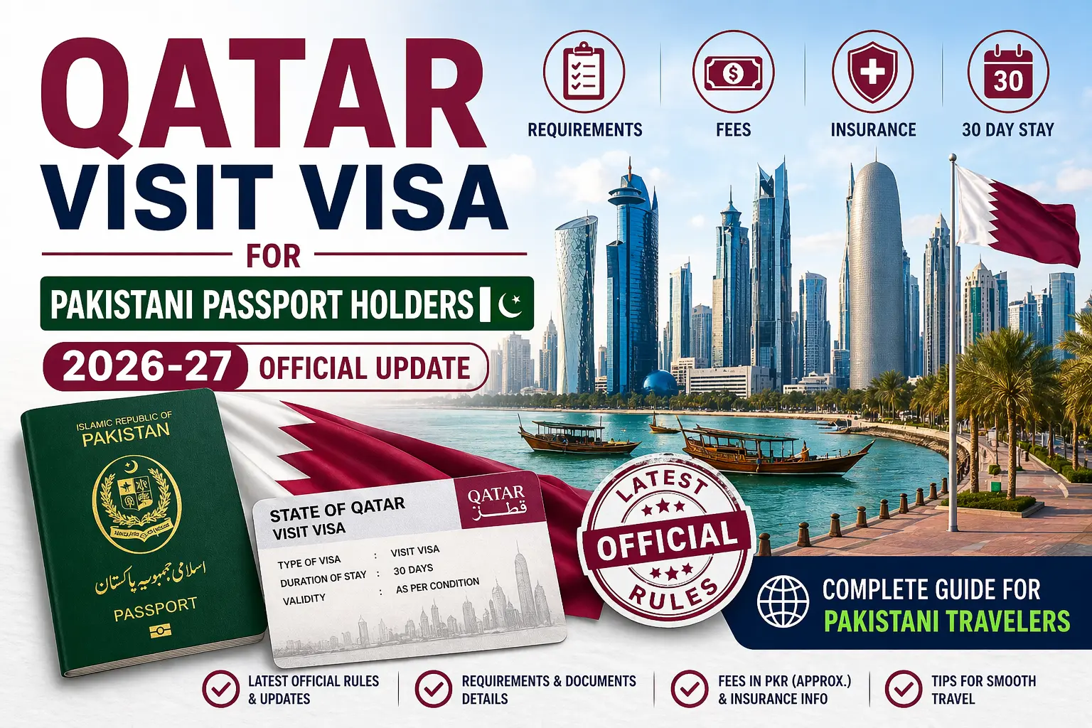 Qatar Visit Visa for Pakistani Passport Holders 2026 Update