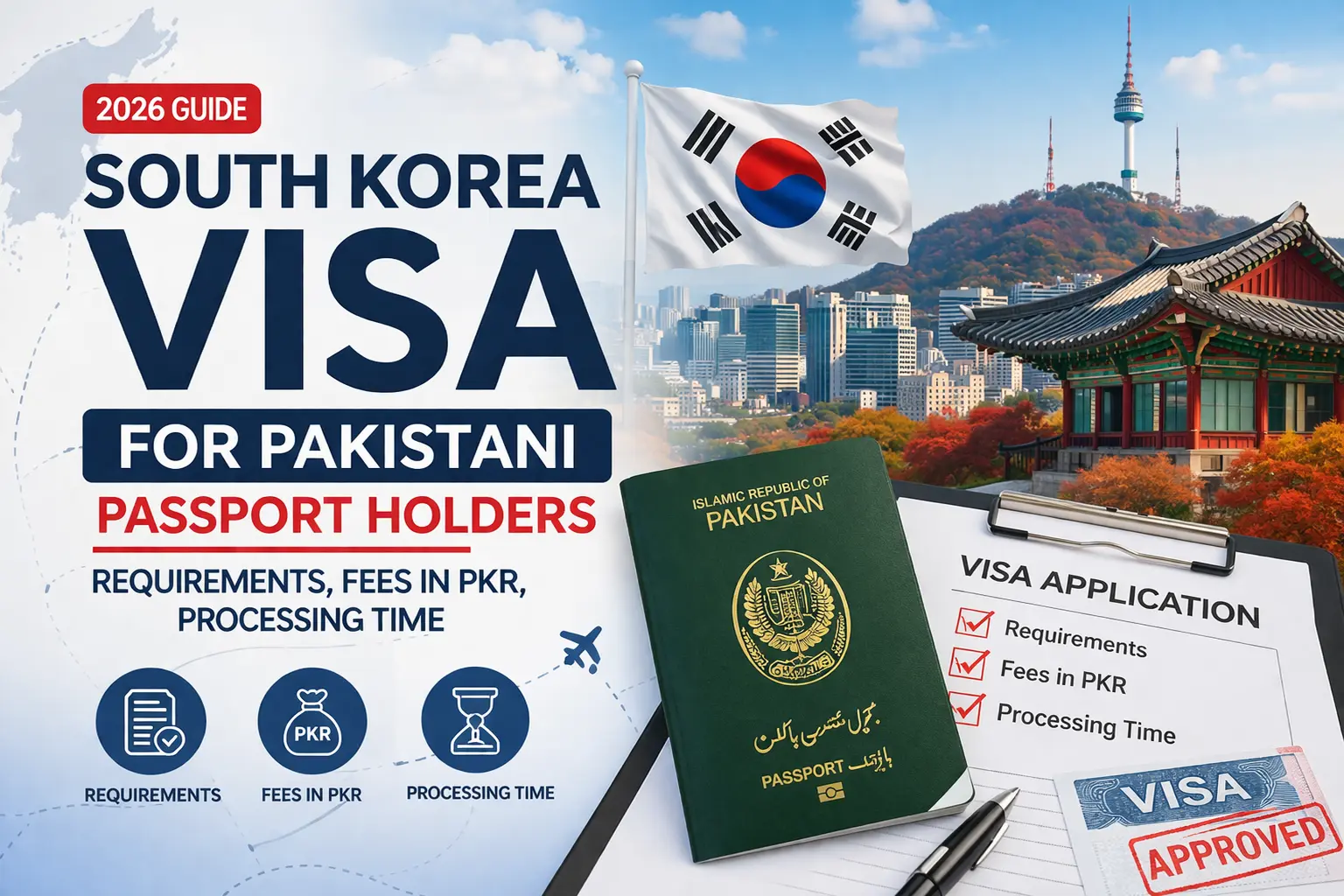 South Korea Visa for Pakistanis 2026 - Requirements, Fees in PKR