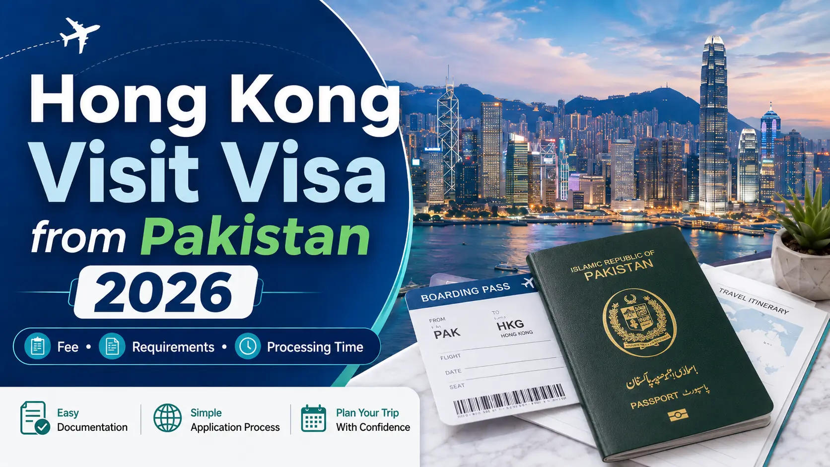 Hong Kong Visit Visa from Pakistan Fee, Requirements and Complete Guide
